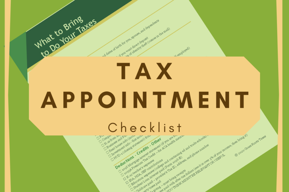 What to bring to your tax appointment