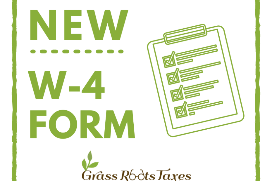 New w-4 form